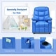 preview thumbnail 33 of 46, Costway Kids Youth Recliner Chair PU Leather w/Cup Holders & Side