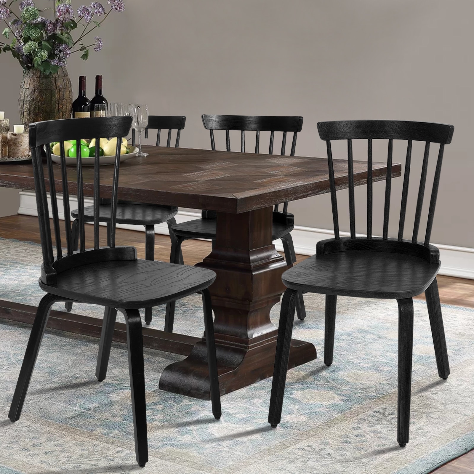 Black outlet farm chairs