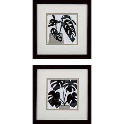 Plantling A S/2 Framed Art Under glass