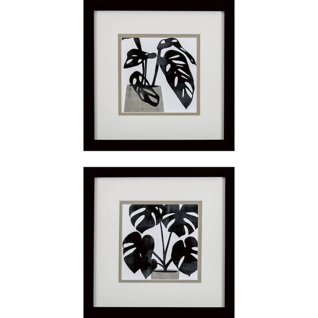 Plantling A S/2 Framed Art Under glass