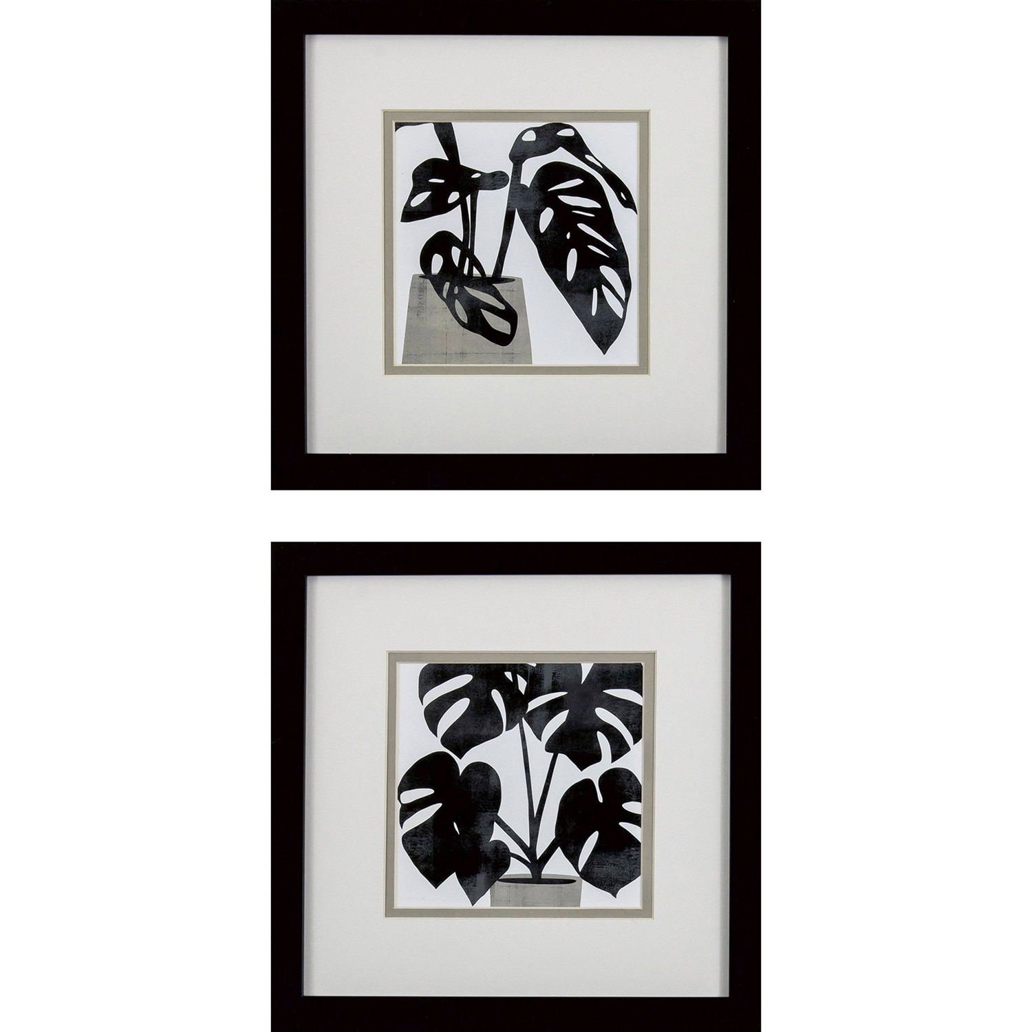 Plantling A S/2 Framed Art Under glass