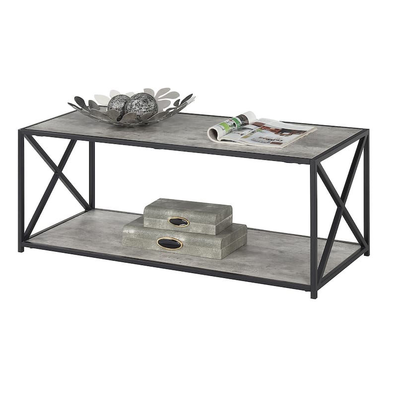 Convenience Concepts Tucson Coffee Table with Shelf