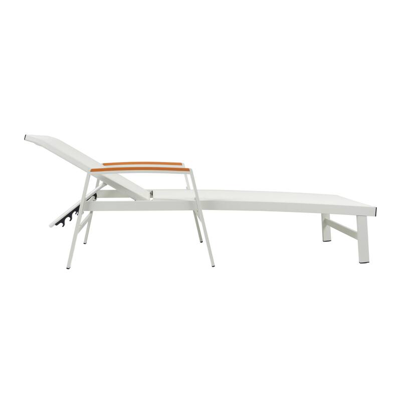 Oxton Outdoor Aluminum Chaise Lounge by Christopher Knight Home