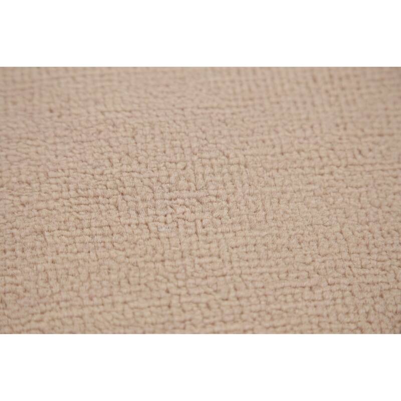 Hand Knotted Oriental 100% Wool Carpet Modern Solid Peach Gabbeh Runner Rug - 8' 3'' X 2' 7''
