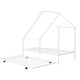 preview thumbnail 5 of 8, Metal Twin Size House Bed with Trundle - Stylish & Functional Kids' Bedroom Furniture