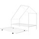 preview thumbnail 5 of 8, Twin Size Metal House Bed with Pull-Out Trundle , Spacious Design, Sturdy Construction