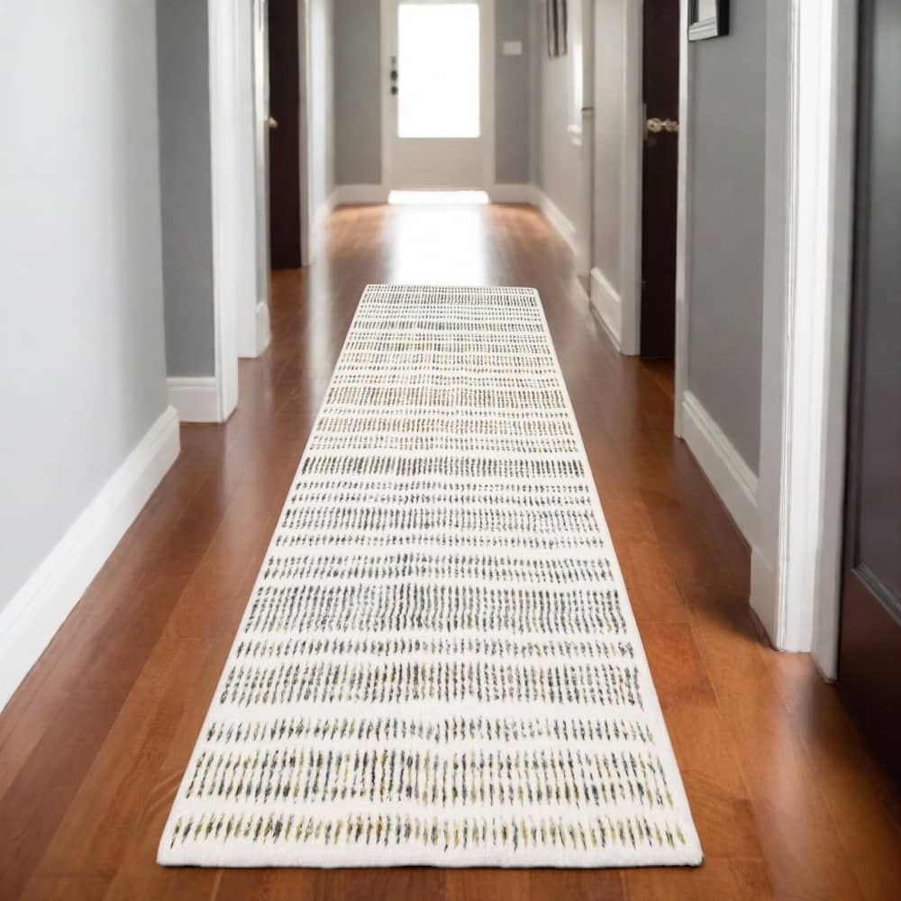 HomeRootsStriped Industrial Runner Area Rug
