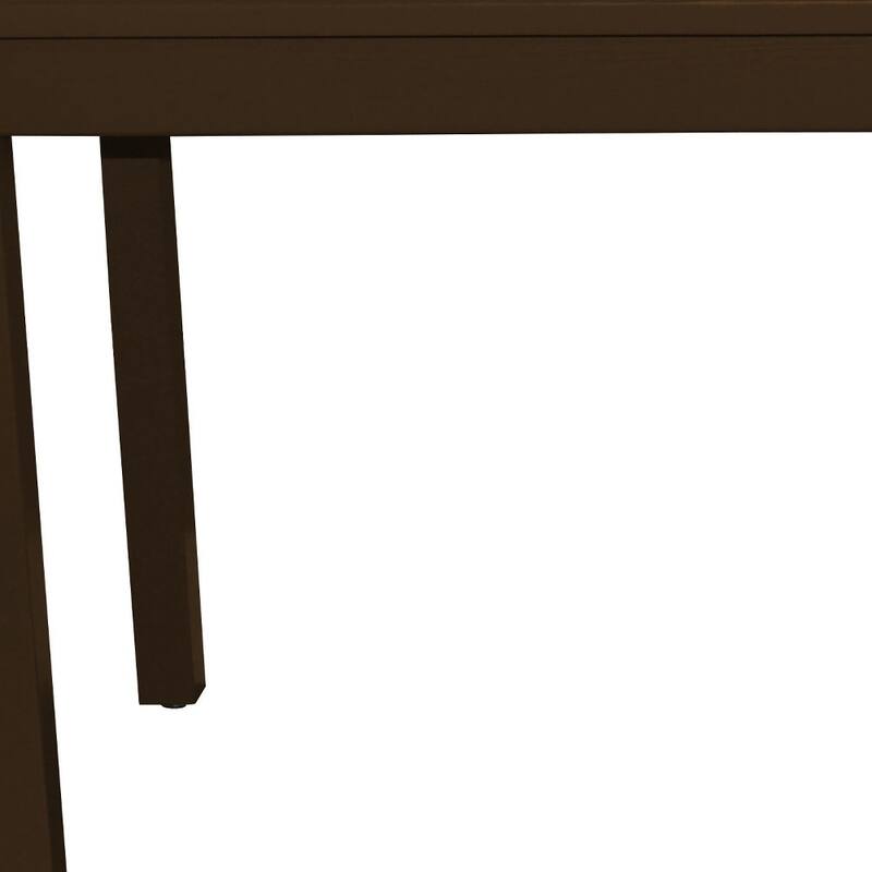 HomeRoots 48" Coffee Solid Wood Dining Table - 48.00 in. x 30.00 in. x 27.00 in.