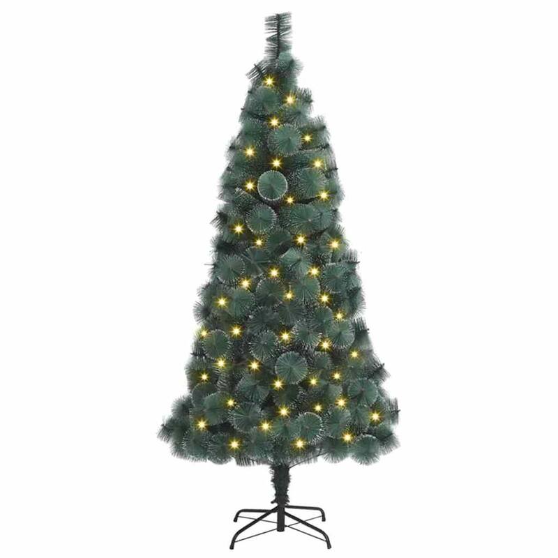 vidaXL Artificial Pre-lit Christmas Tree with Ball Set and Pinecones Xmas Tree