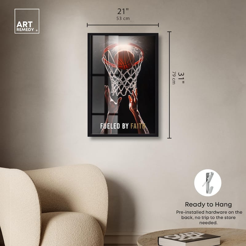 Fueled by Faith Basketball Shadowbox by Art Remedy
