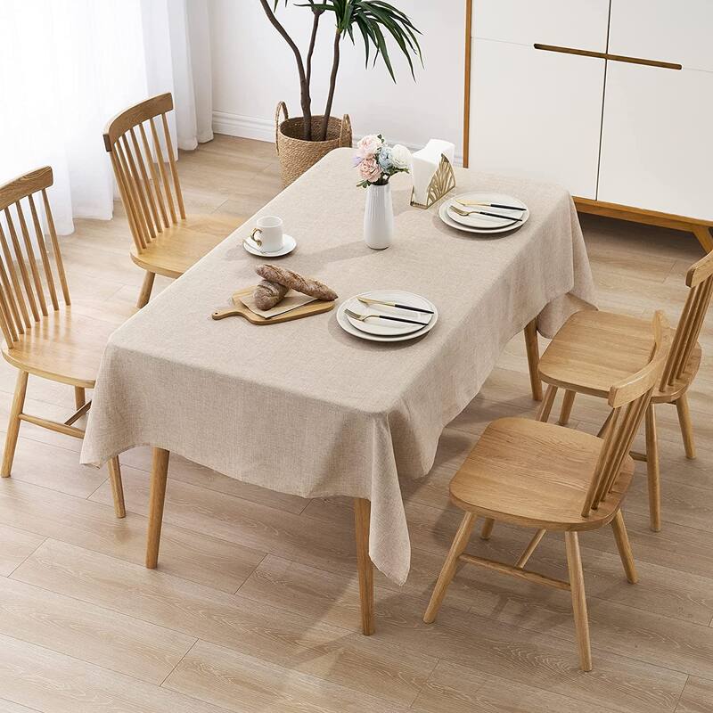 STP Goods Imitation linen tablecloth in Beige