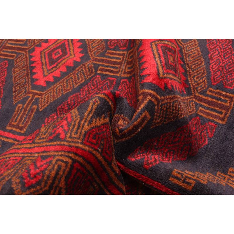 ECARPETGALLERY Hand-knotted Teimani Dark Navy Wool Rug - 2'11 x 4'8