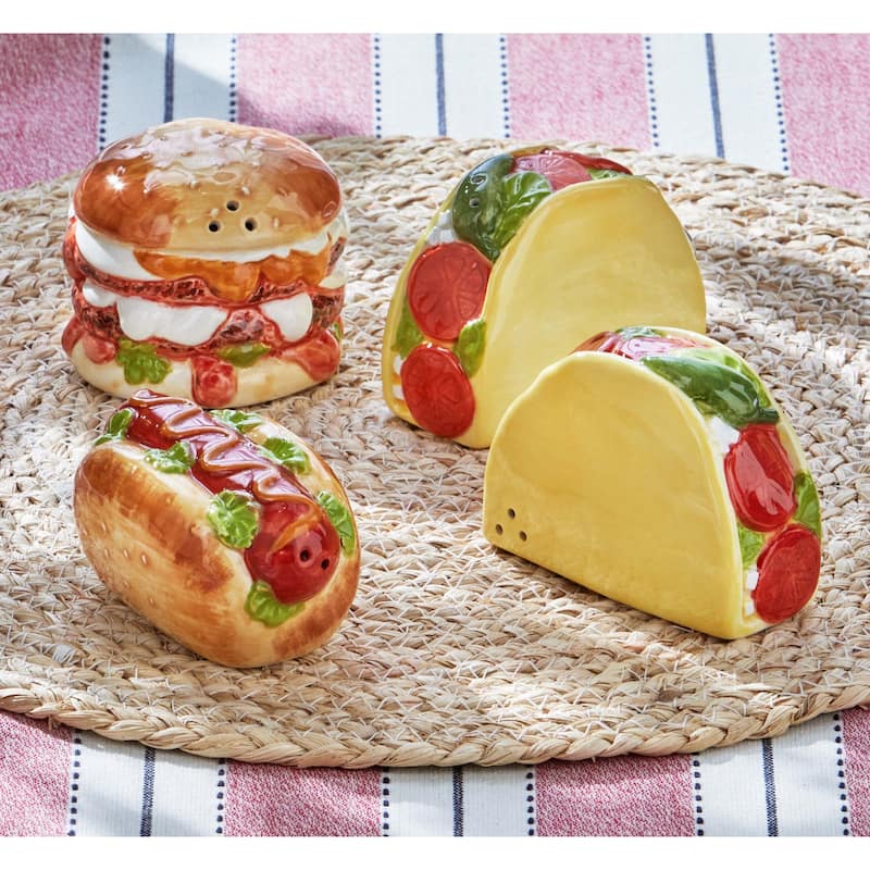Taco Ceramic Decorative Salt and Pepper Shaker Sets