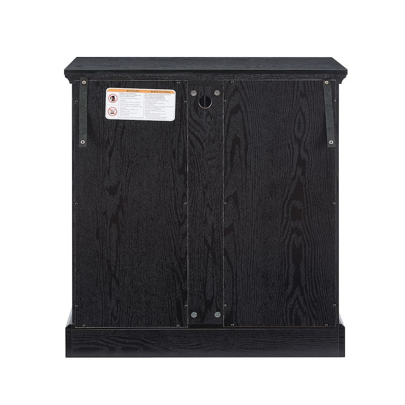 LED Curio Display Cabinet, Antique Display Cabinet with Adjustable Shelves, Retro Design Quality Showcase