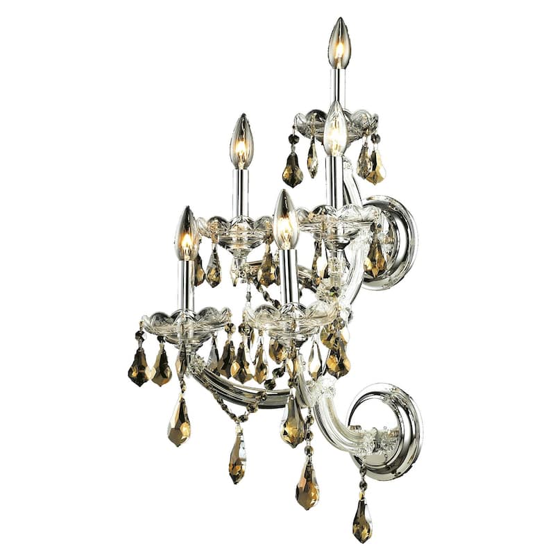 Fleur Illumination 5 light Chrome Wall Sconce
