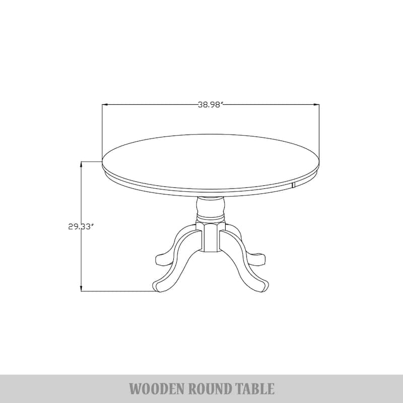 CraftPorch Mid-Century 5-piece Wooden Dining Set