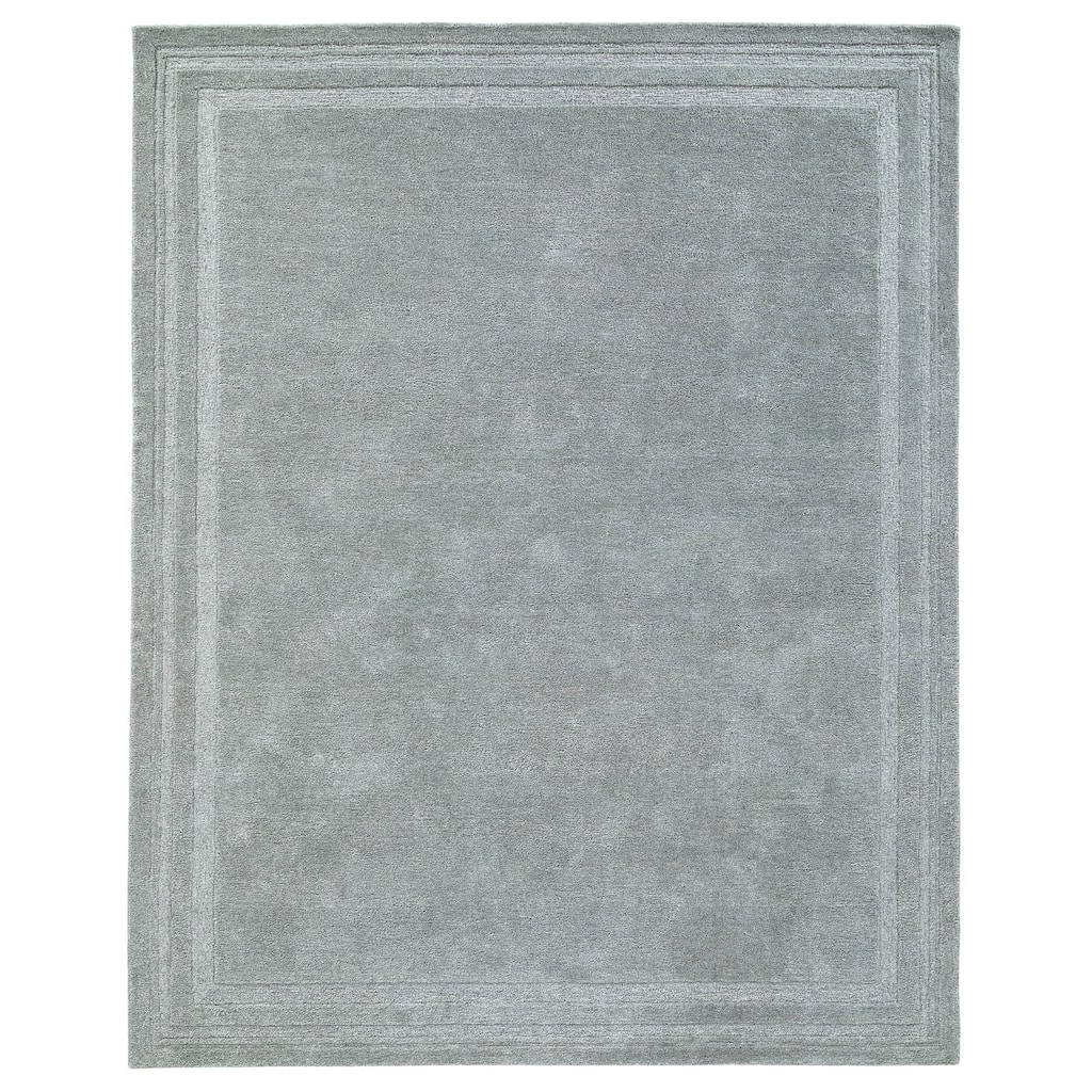 Terra by Obeetee Jaipur Loop Border Gray Rug