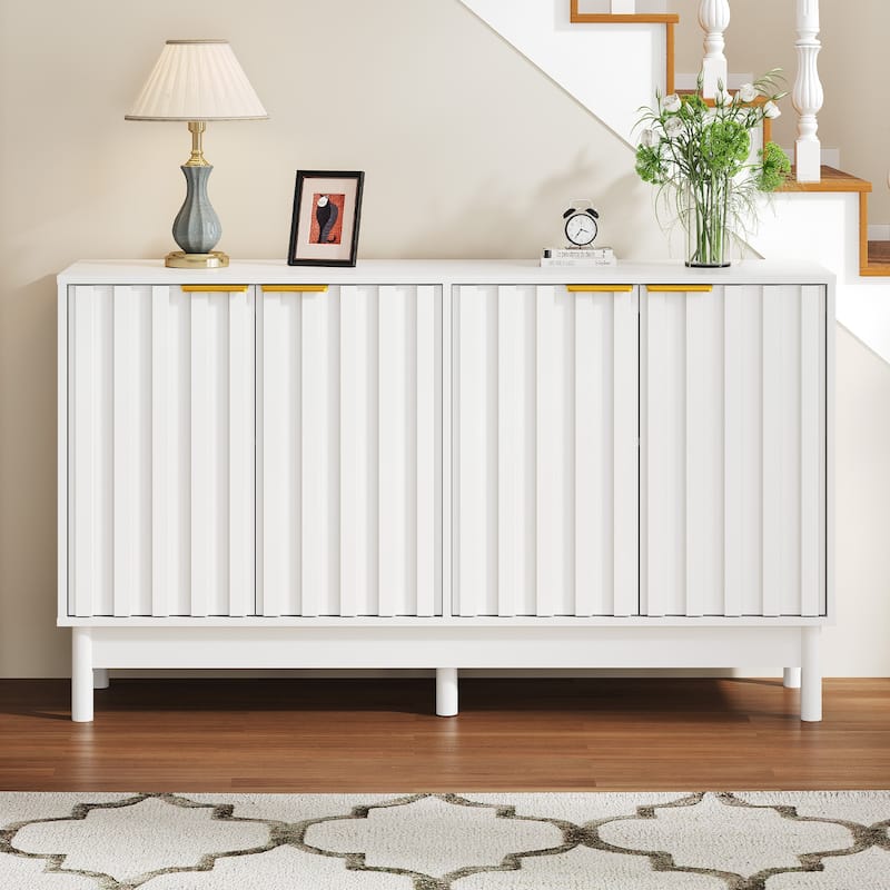 Buffet Cabinet with Doors and Adjustable Shelves