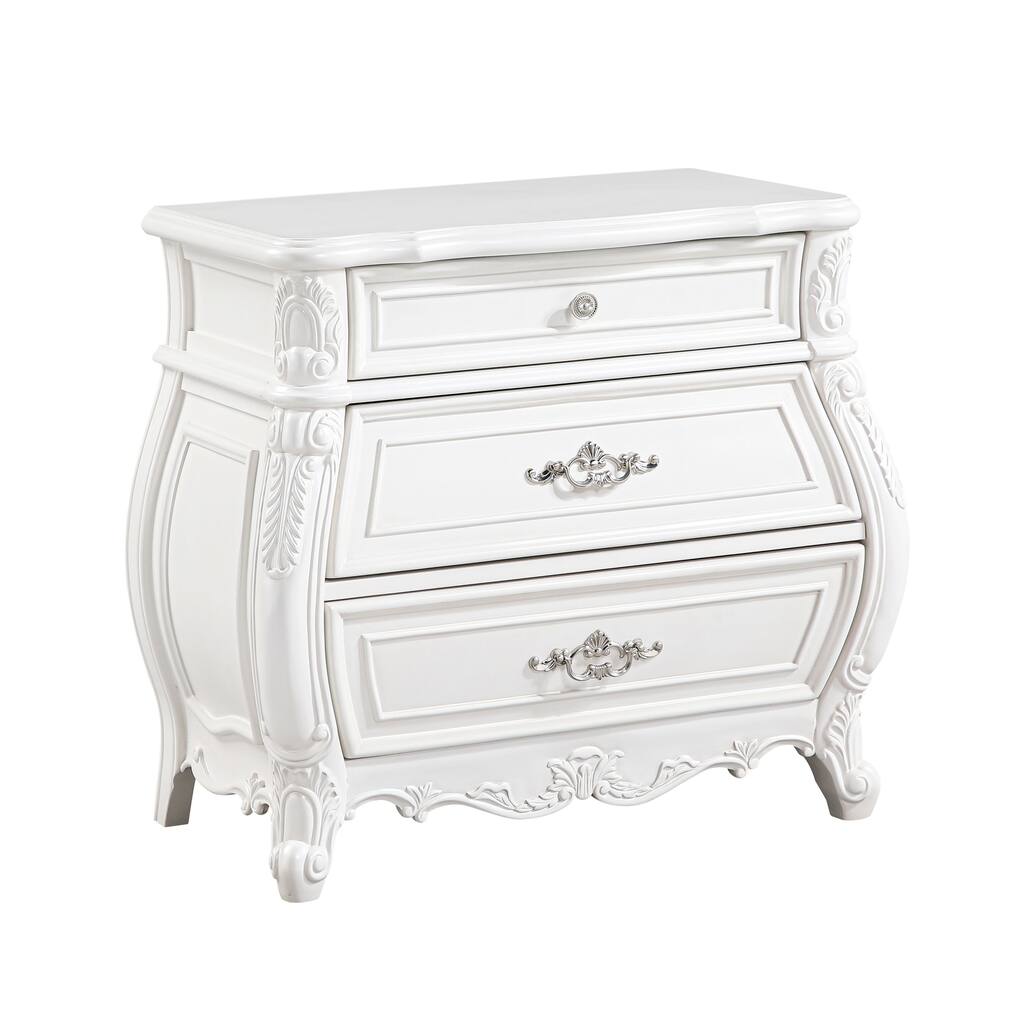 Opulence Modern Style 3-Drawer Night stand Made with Wood