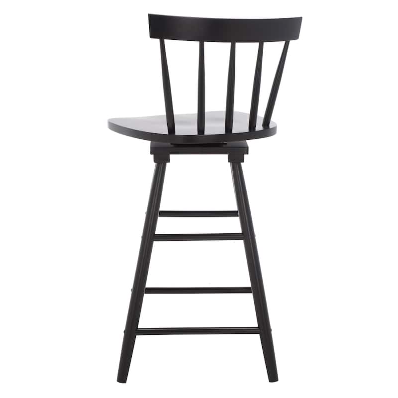 SAFAVIEH Haralda Swivel 25-inch Counter Stool - 17 In. W x 17 In. D x 38 In. H - 17Wx17Dx38H