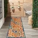 preview thumbnail 12 of 103, Nourison Aloha Transitional Scroll Indoor/Outdoor Damask Rug 2'3" x 10' Runner - Multi