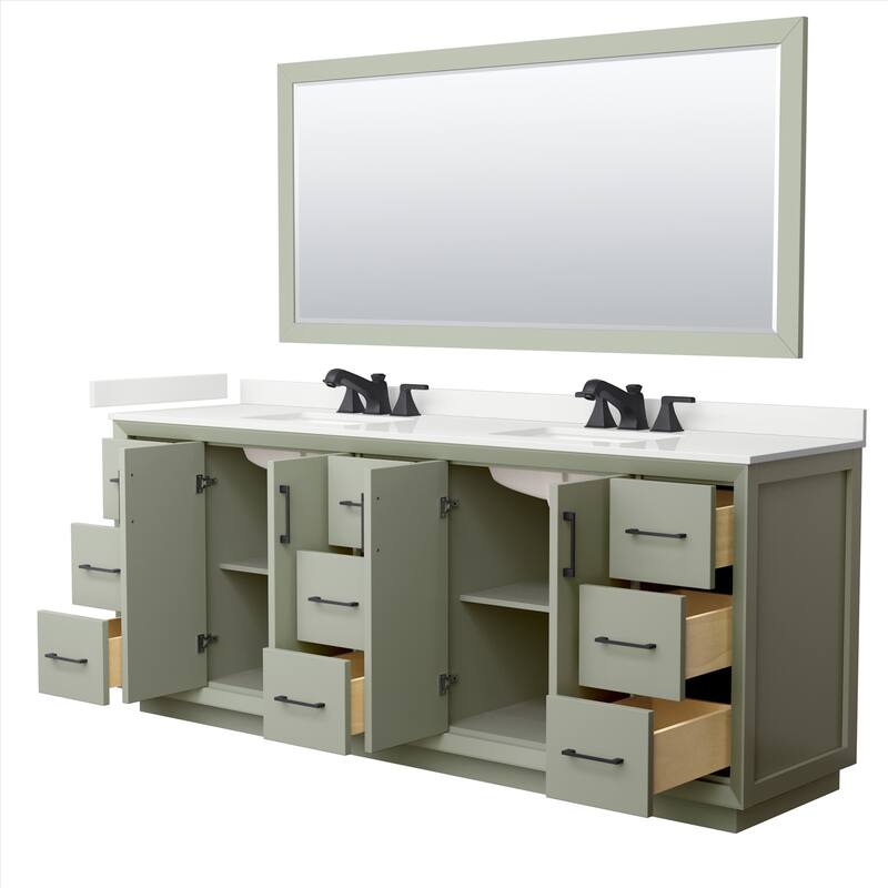 Wyndham Collection WCF414184D-QTZ-US3M70 Strada 84" Free Standing