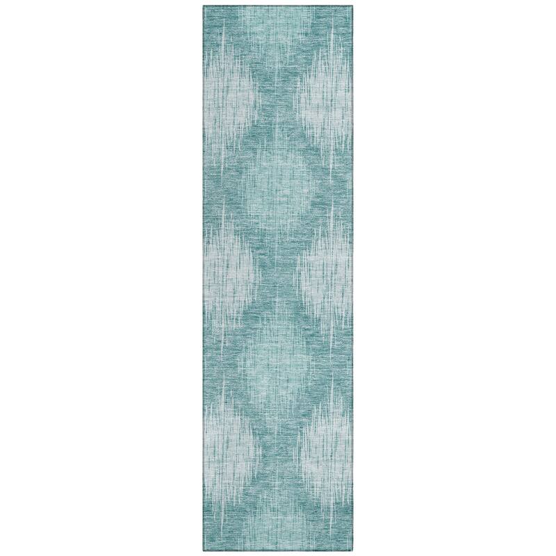Machine Washable Indoor/ Outdoor Chantille Contemporary Geo Rug