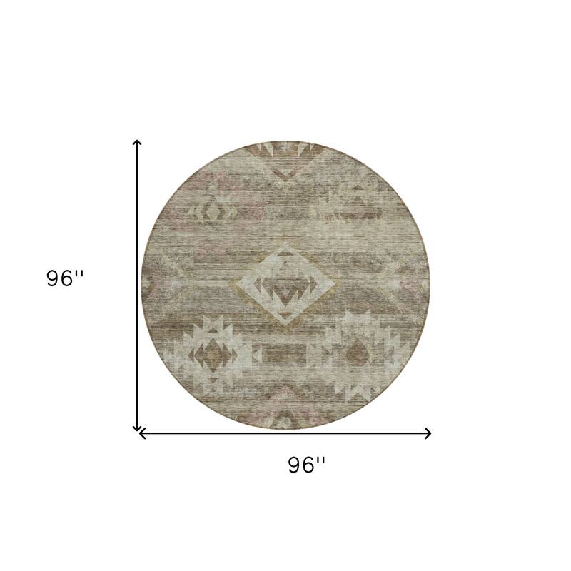 HomeRoots Southwestern Transitional Rectangle Outdoor Rug