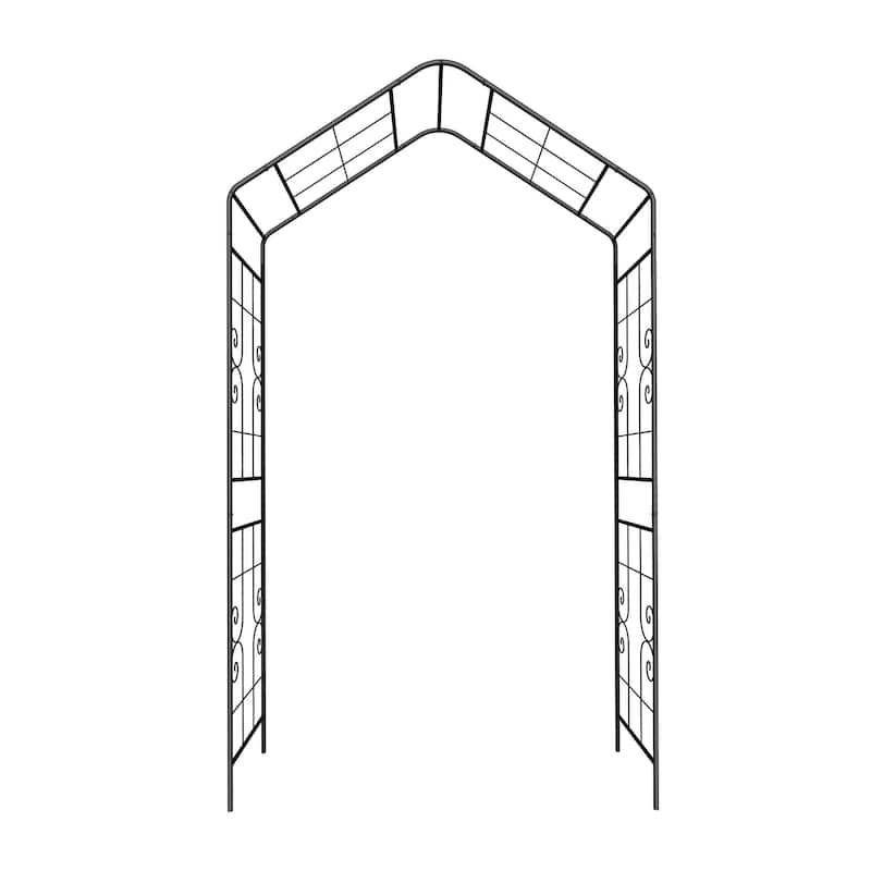 Metal Garden Arch Climbing Plants Support Rose Arch Outdoor