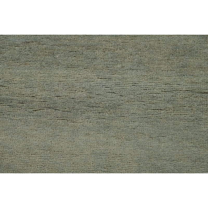 Gabbeh Modern Foyer Rug Hand-Knotted Solid Wool Carpet - 2'8"x 4'1"