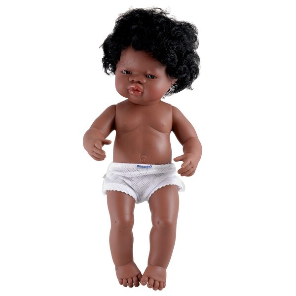 Miniland Multi-Ethnic Doll, African American Girl, 15 Inches. Opens flyout.