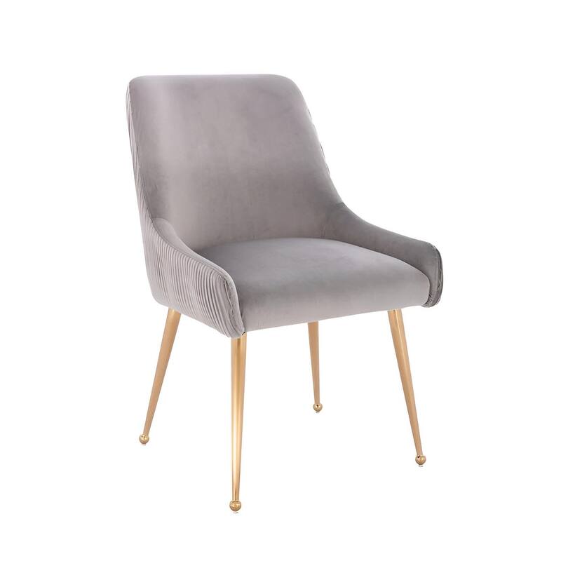 Heye III Velvet Modern Dining Chair (Set of 4) - Grey