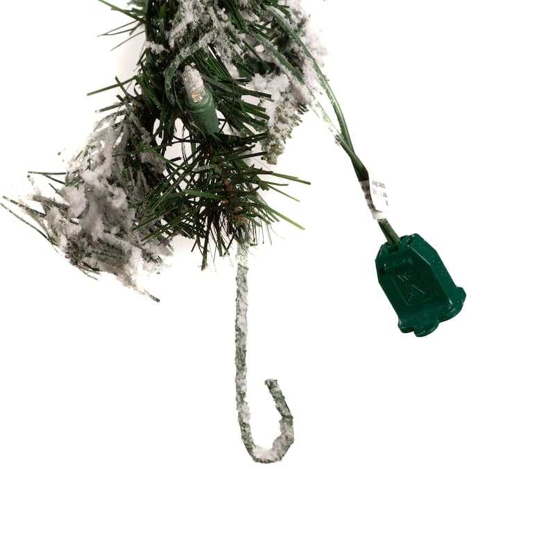 Elegant 9 Foot Heavy Flocked Spruce Garland