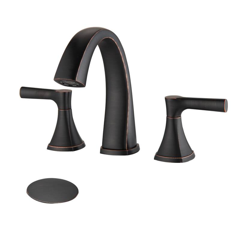 BATHLET Widespread Bathroom Sink Faucet with Drain Assembly
