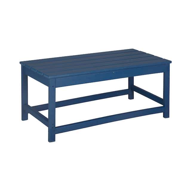 Laguna 36-inch Weather Resistant Coffee Table - Navy