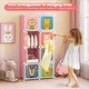 preview thumbnail 24 of 28, Costway 8-Cube Kids Wardrobe Baby Dresser Bedroom Armoire Clothes