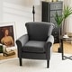 preview thumbnail 11 of 14, Costway Modern Upholstered Fabric Accent Chair w/ Rubber Wood Legs - 31.5'' x 31'' x 36''