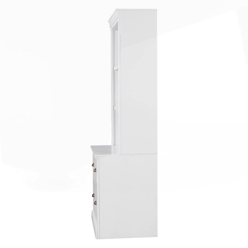 Versatile Tall Bookshelf with LED Lighting and Multiple Storage Options for Home