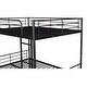 preview thumbnail 39 of 37, Full Over Full Contemporary Build Metal Bunk Bed with Trundle
