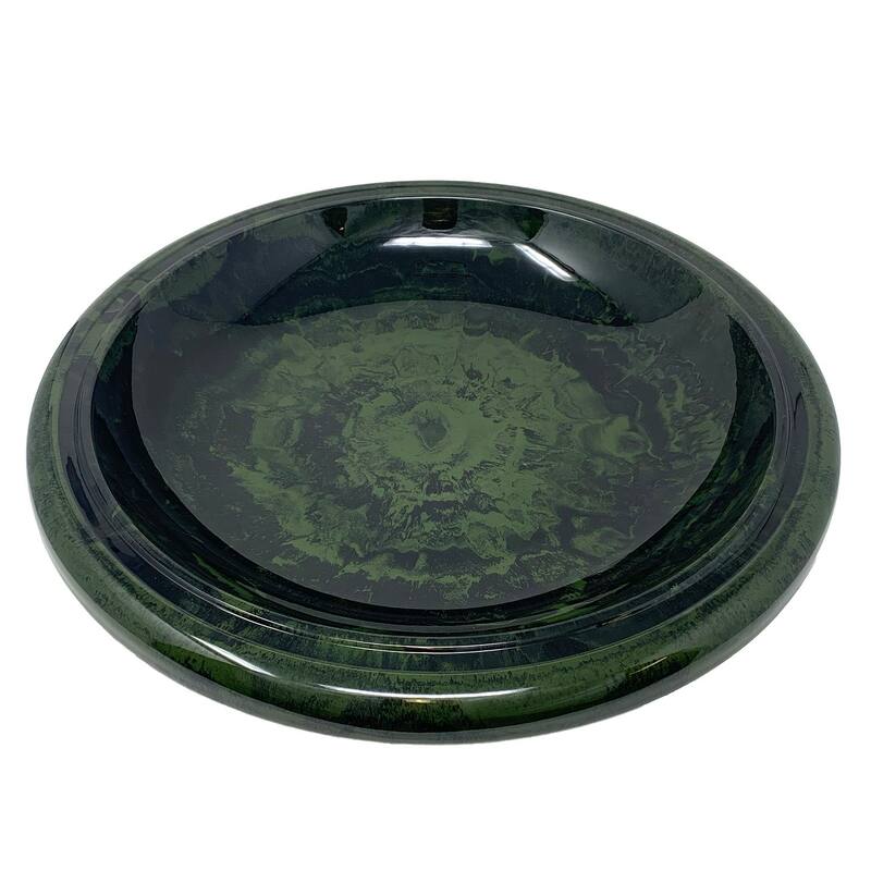 24"H Fiber Clay Birdbaths, 19"D x 24"H, 21"H base, 8lbs.