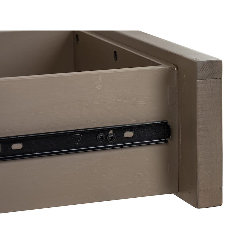 Magnussen Home Lancaster Dovetail Grey Chairside End Table - 18''W x 24''D x 24''H
