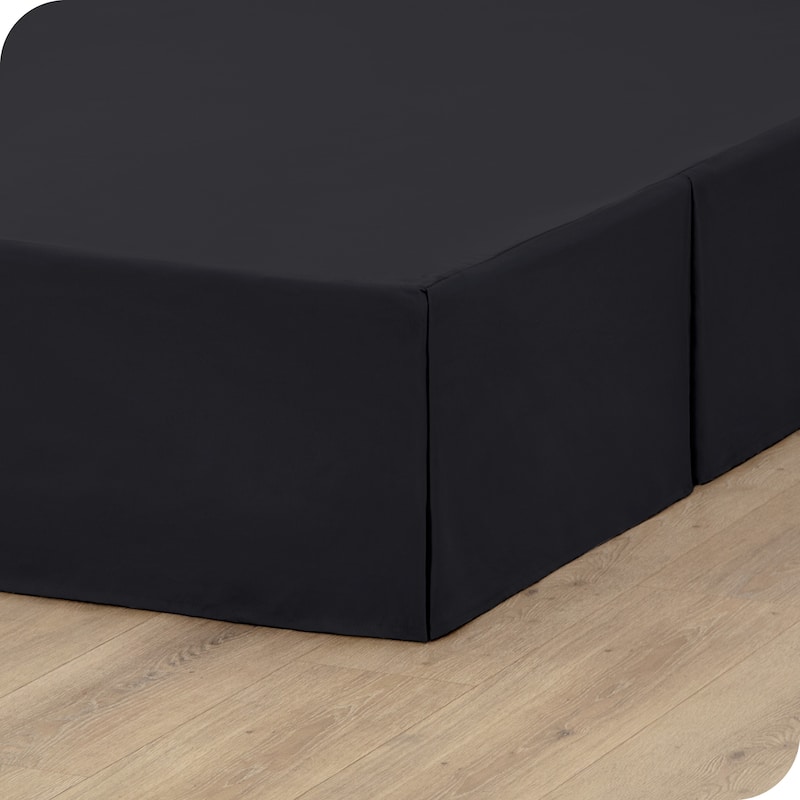 Bare Home Pleated Bed Skirt - 15-Inch Tailored Drop Easy Fit