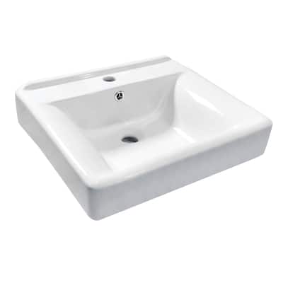 Kingston Brass EV2018W1 Concord 20" Rectangular Ceramic Wall Mounted