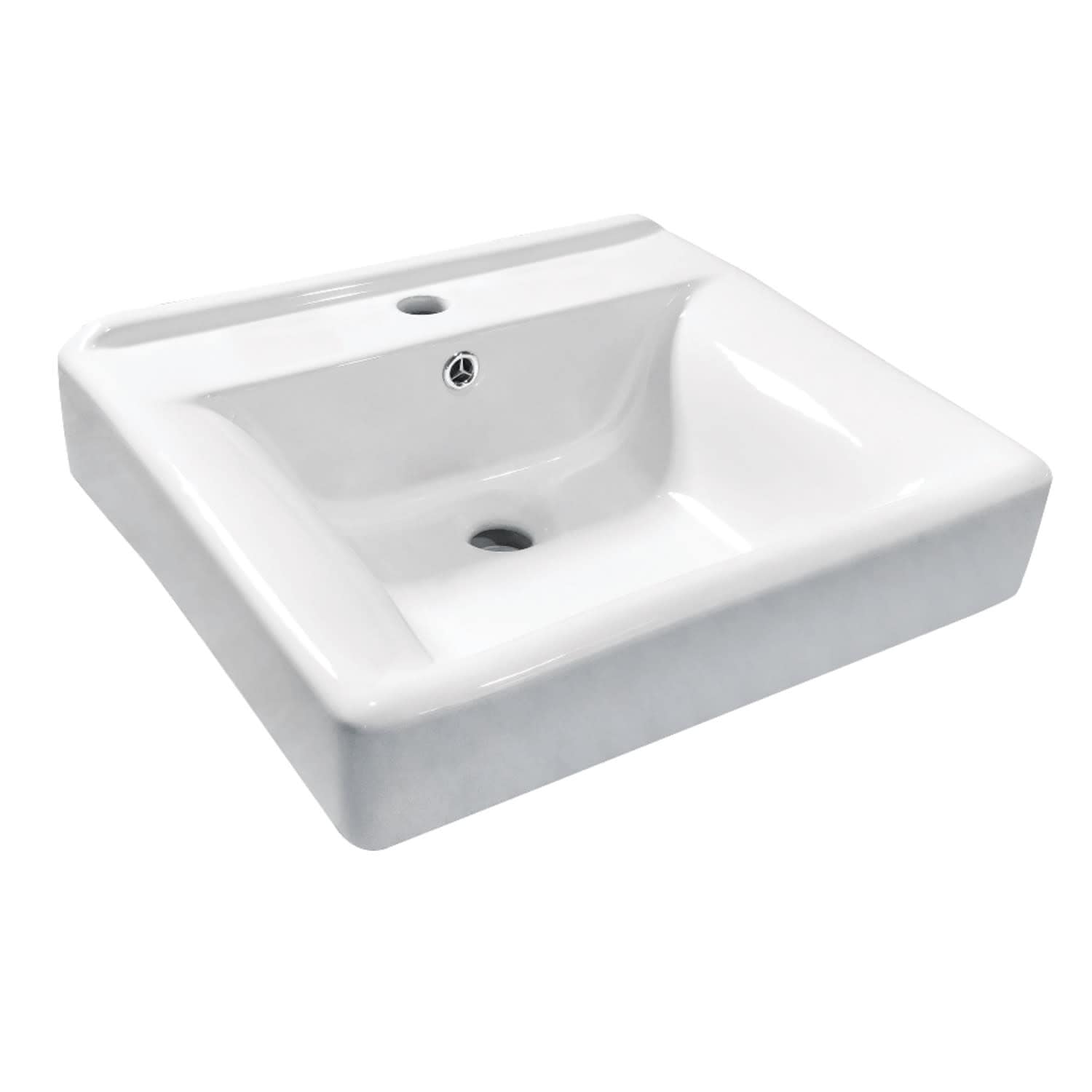 Kingston Brass EV2018W1 Concord 20" Rectangular Ceramic Wall Mounted