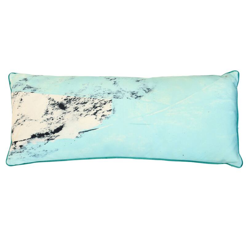 StyleCraft Glacier Fade Pillow - Soft Aqua & Pale Turquoise - 36" x 14"