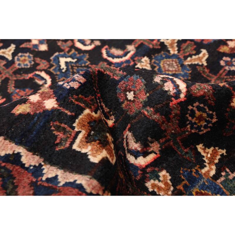 ECARPETGALLERY Hand-knotted Andelz Dark Navy Wool Rug - 3'4 x 9'9