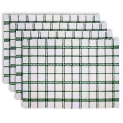 Fabstyles Winter Plaid Set of 4 Cotton Placemats - 13x19