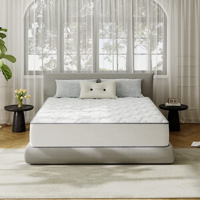 SweDrea 10 in. Cooling Plush Hybrid Memory Foam Mattress In a Box with CertiPUR-US, SGS and OEKO-TEX