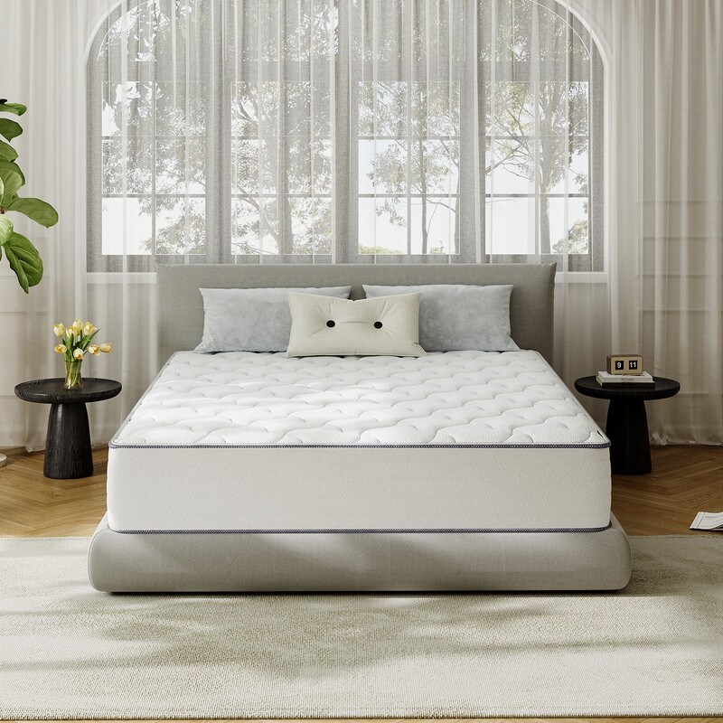 SweDrea 10 in. Cooling Plush Hybrid Memory Foam Mattress In
