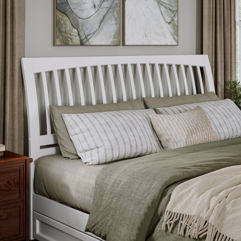 Roslyn Platform Bed with Panel Footboard and Storage Drawers